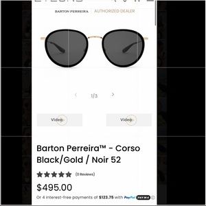 Barton Perreira™ - Corso Black/Gold / Noir 52 - BRAND NEW